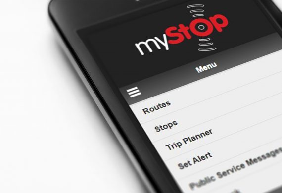 mystop app screen shot