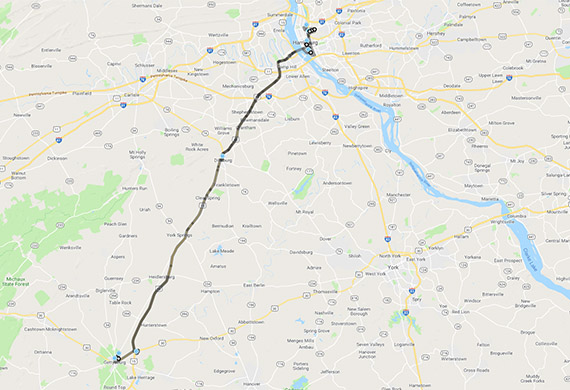 route 15n map