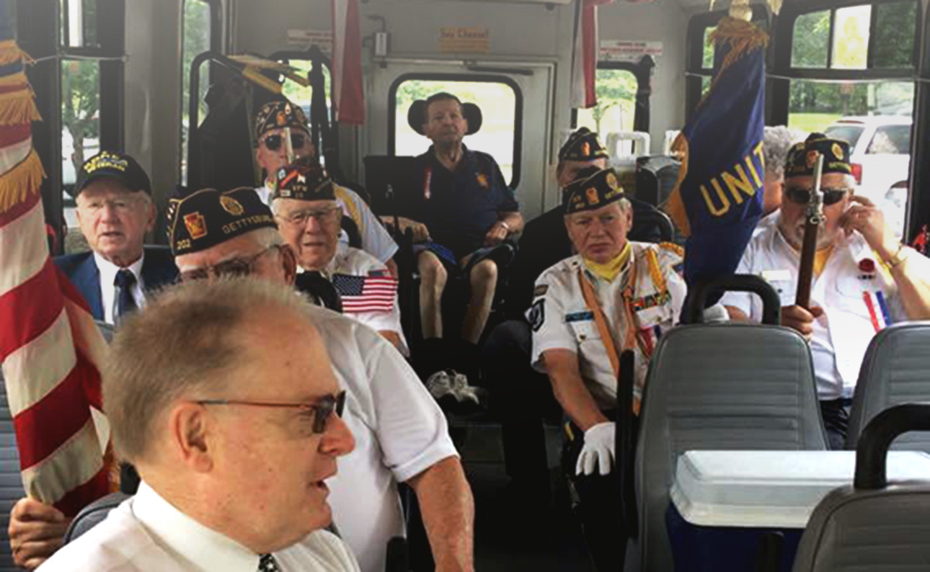 veterans on public transit