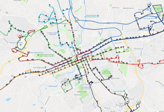 york system map