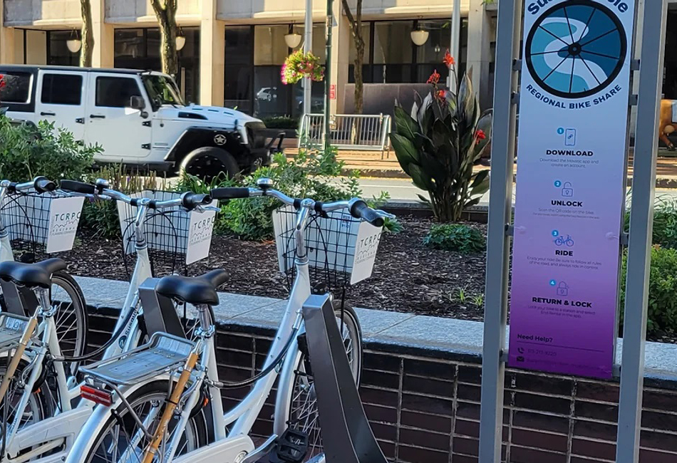 bikes at rack