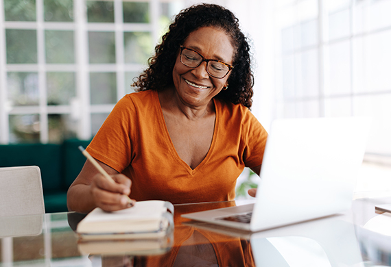 woman on laptop